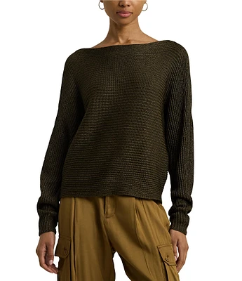 Boat neck pullover sweater sale