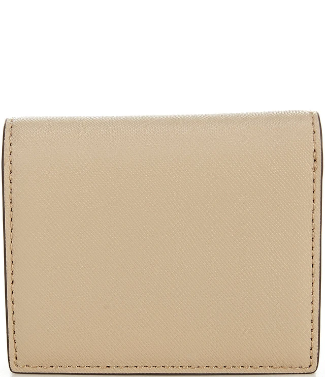 Lauren Ralph Lauren Compact Crosshatch Leather Bifold Wallet