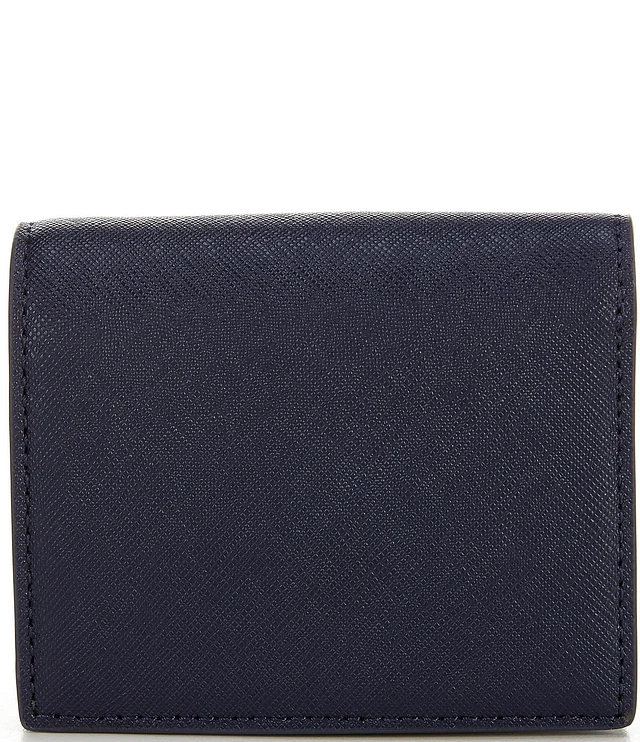 Lauren Ralph Lauren Compact Crosshatch Leather Bifold Wallet