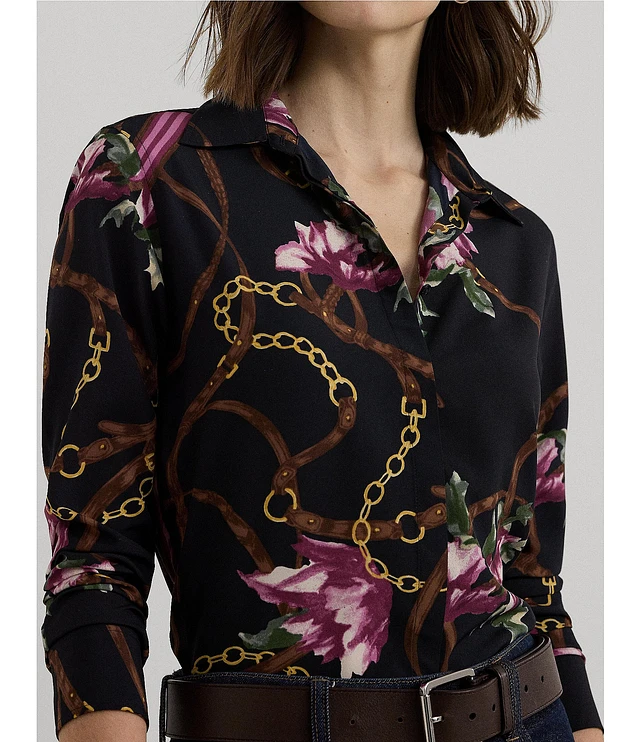 Lauren Ralph Lauren Petite Size Equestrian-Inspired Floral