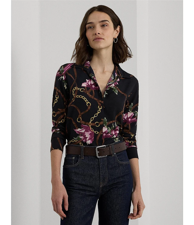 Lauren Ralph Lauren Petite Size Equestrian-Inspired Floral