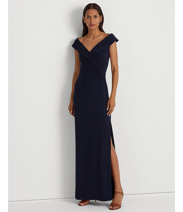 Ralph lauren portrait collar gown deals