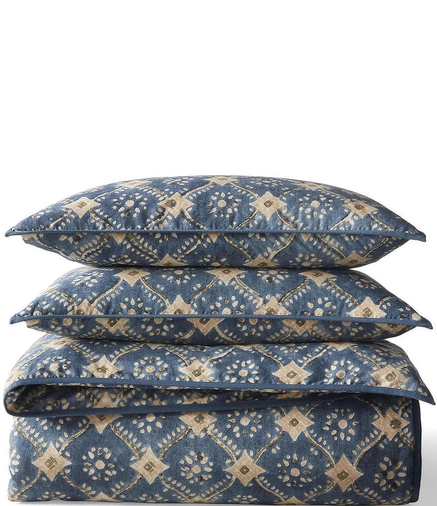 ラルフローレン　RALPH LAUREN ONE DUVET COVER Lauren Ralph Lauren Walker Geometric Motif Cotton Duvet