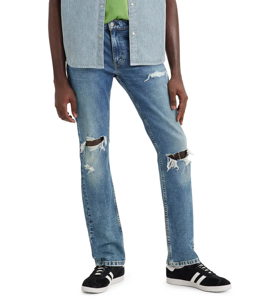 511 levis ripped jeans hotsell