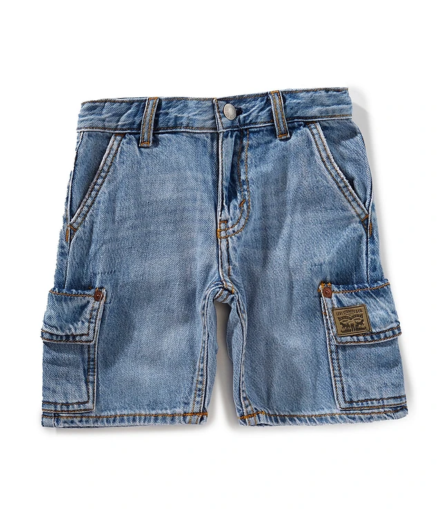 【BAON】Hayu Cargo Denim Bermuda Pants Men's Baggy Jeans Shorts Regular Fit Summer Denim Short