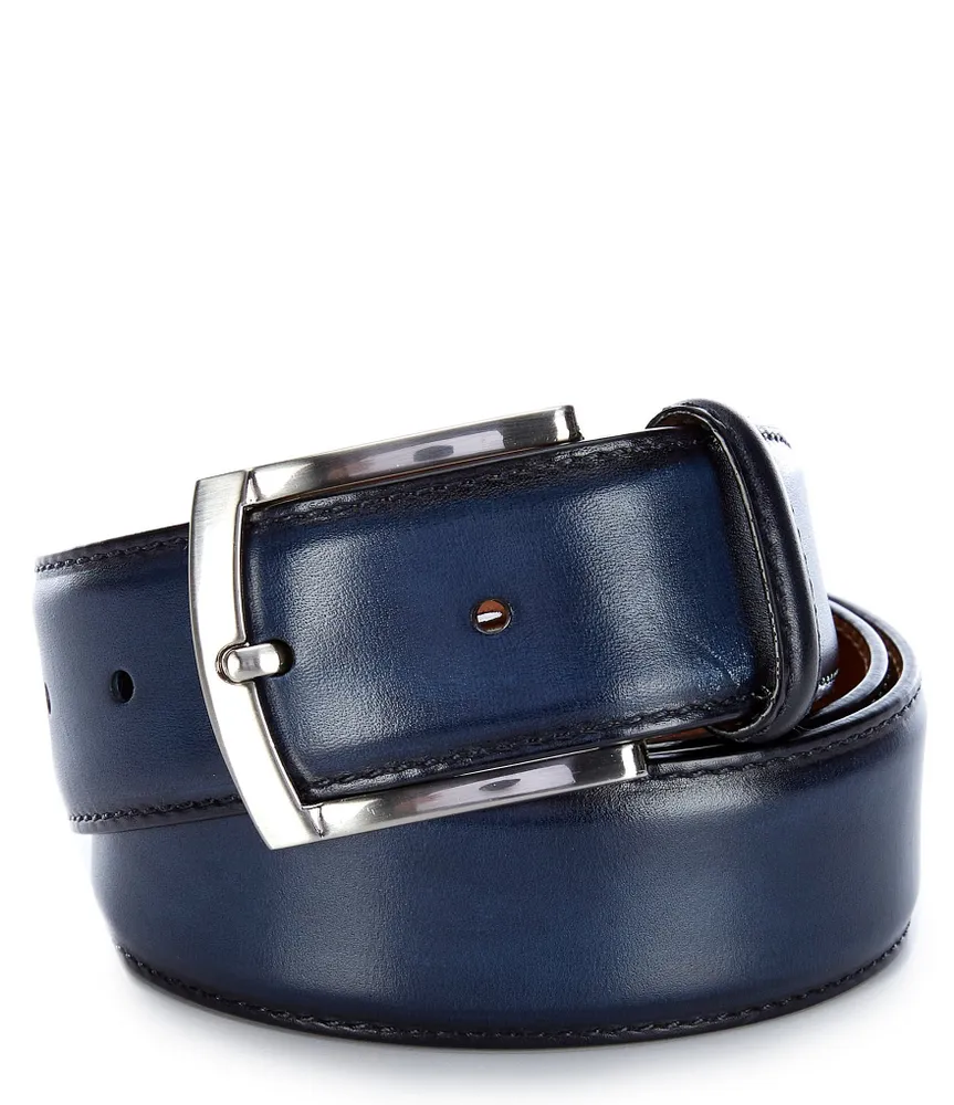 LV double - sided imported calf 2024 leather belt