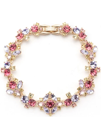 Givenchy Crystal Gold Tone Multi Flex Line Bracelet | The