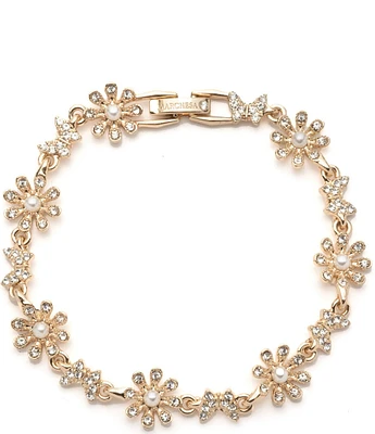 Givenchy Crystal Gold Tone Multi Flex Line Bracelet | The