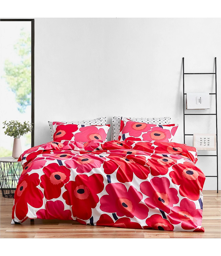 marimekko Pikkuinen Unikkoシーツセット Marimekko Unikko Floral Comforter Set | Liberty Center