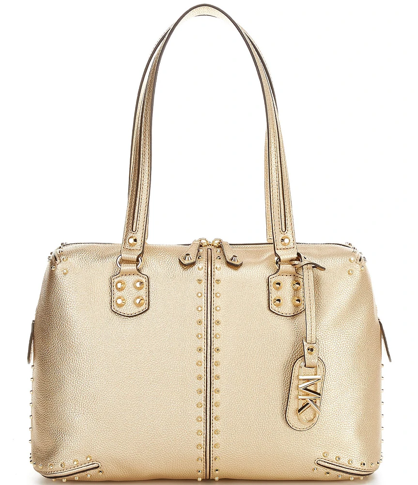 Michael kors gold studded bag best sale