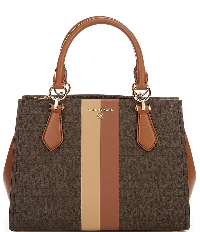 Michael Kors Marilyn Signature Logo Semi Lux Medium Satchel