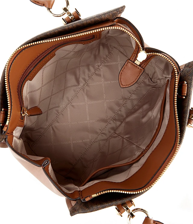 【年中無休】 Marilyn Kors Michael Signature Satchel Medium Lux Semi Logo アイドルグッズ