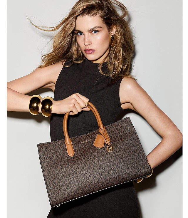 【Michael Kors】★大人気★Scarlett Medium Satchel★関税無し Scarlett Medium Leather Satchel | Michael Kors [US]