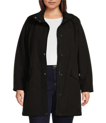 Michael kors hooded stand collar coat hot sale