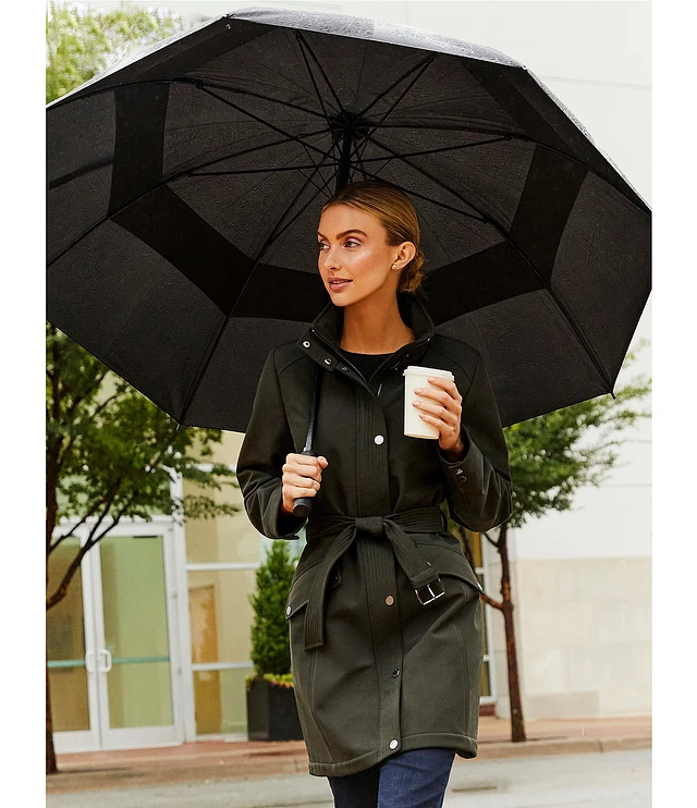 MICHAEL Michael Kors Stand Collar Belted Zip Front Anorak