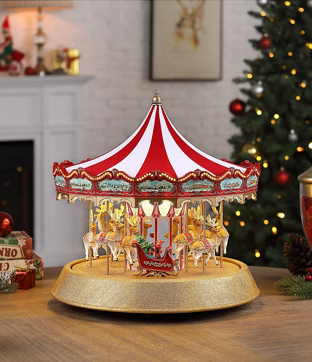 レトロ な クリスマス　飾り holiday carousel レトロ な クリスマス飾り holiday carousel