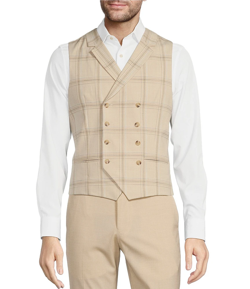 Murano Double Breasted Window Plaid Vest | CoolSprings Galleria