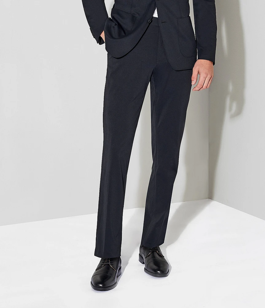 ARMA COLLEZIONI lines slacks black スラックス zacchi-mens-1940s-wide-leg-