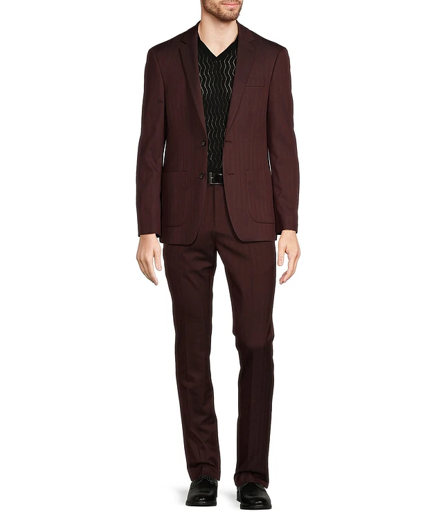 Murano Slim Fit Herringbone Suit Separates Jacket | The
