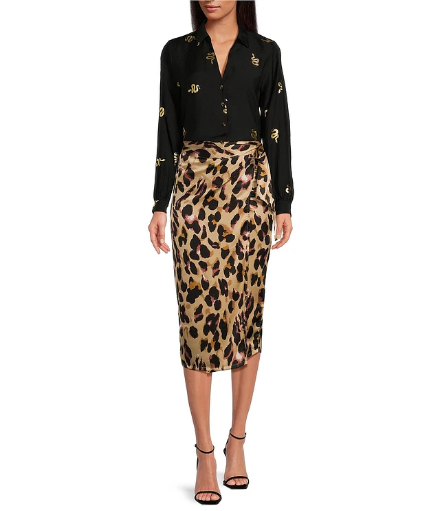 Leopard print skirt dillards best sale