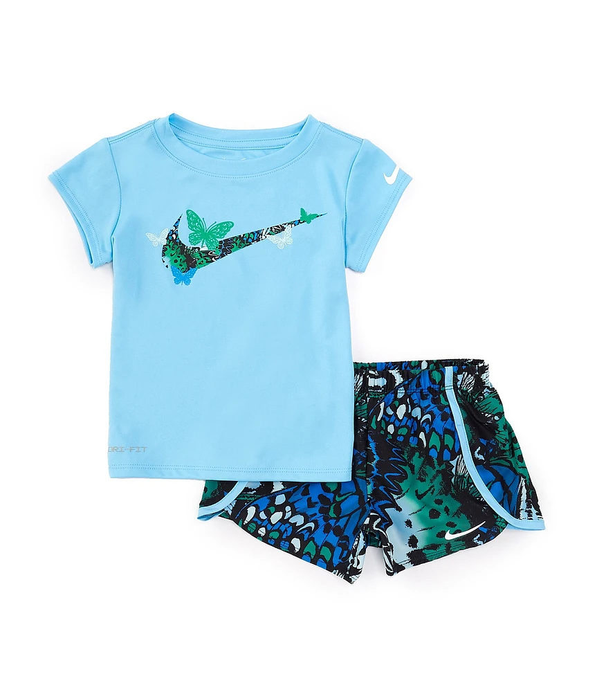 Nike Little Girls 2T-6X Meta-Morph Short Sleeve Interlock T