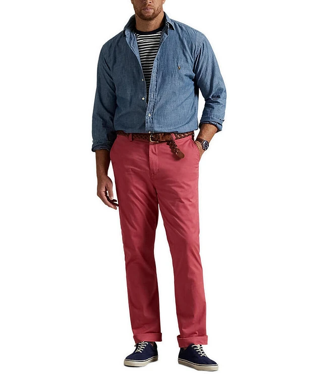Polo Ralph Lauren Big & Tall Flat Front Stretch Chino Pants