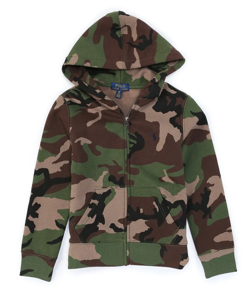 Polo Ralph Lauren Big Boys 8-20 Camo Full-Zip Fleece Hoodie