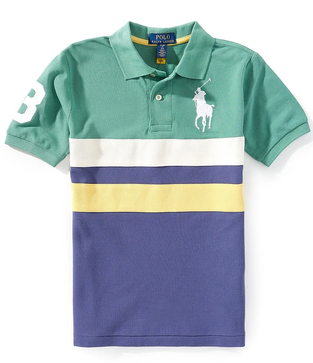 Polo Ralph Lauren Big Boys 8-20 Short Sleeve Color Block T