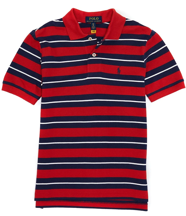 Polo Ralph Lauren Big Boys 8-20 Striped Mesh Multi Polo