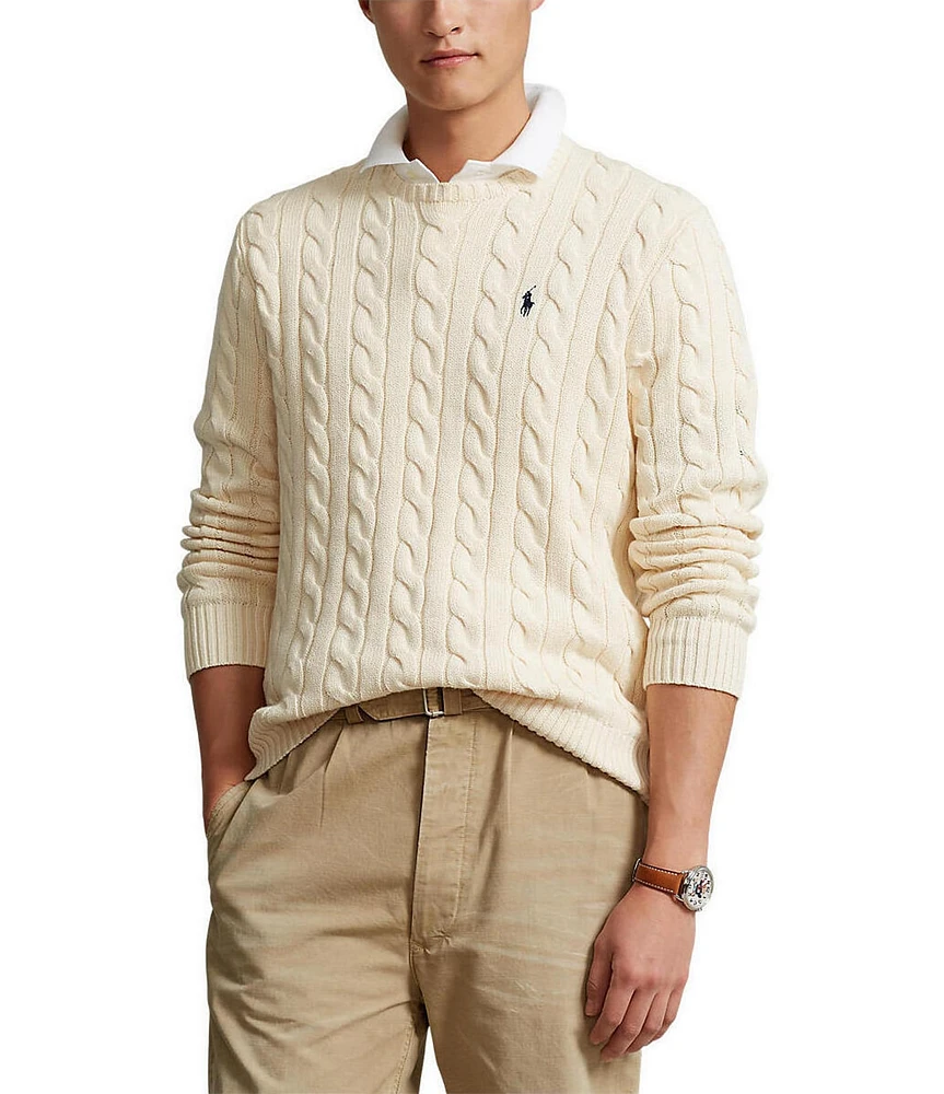 Ralph Lauren POLO by Ralph Lauren Cable Knit Cotton Sweater Men's XXL / eaa381052