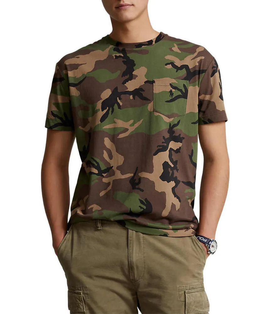 Men’s Polo Ralph Lauren Camoflauge Classic selling Fit Polo T-Shirt