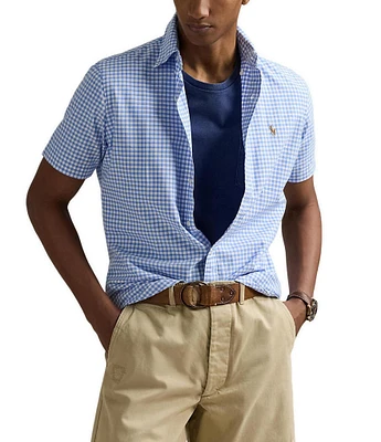 Polo Ralph Lauren Classic Fit Short Sleeve Plaid Logo Jersey