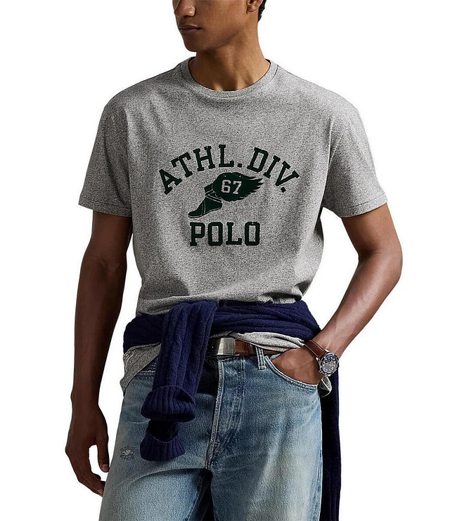 【Polo Ralph Lauren】Jersey Graphic Short Sleeve T-Shirt☆ Polo Ralph Lauren Graphic Jersey Short Sleeve T-Shirt