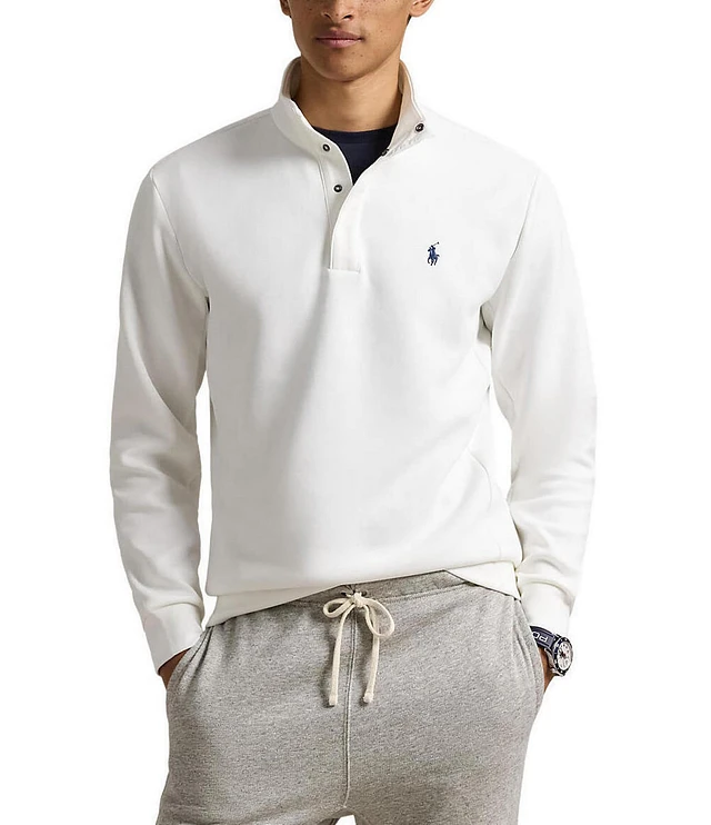 Polo Ralph Lauren Double-Knit Quarter Snap Pullover | The