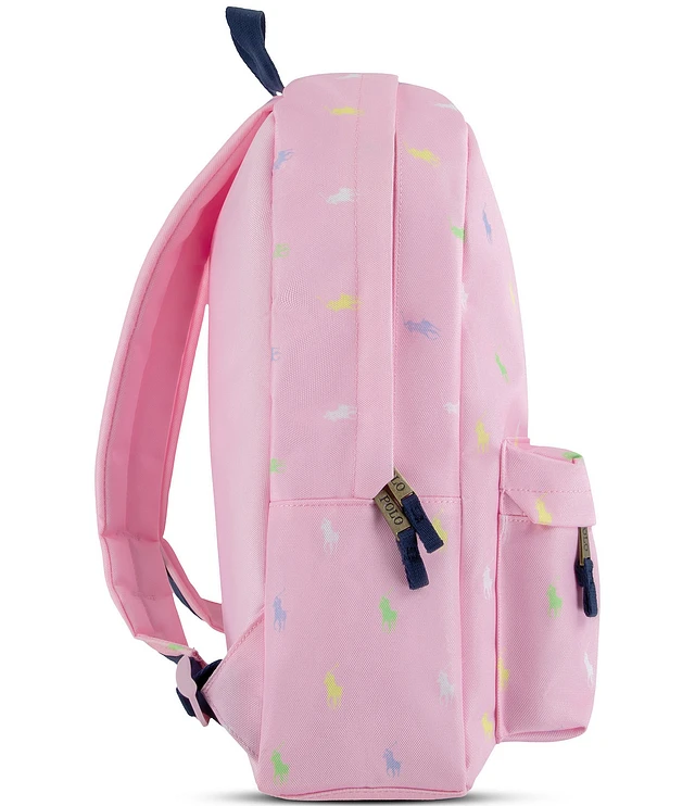 Kids Multi Pony Player Print Backpack Color: Newport hot Navy