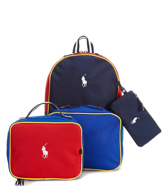 Polo Ralph Lauren ランチバッグ Polo Ralph Lauren Kids Oxford Backpack, Lunchbox, and Pencil Bag