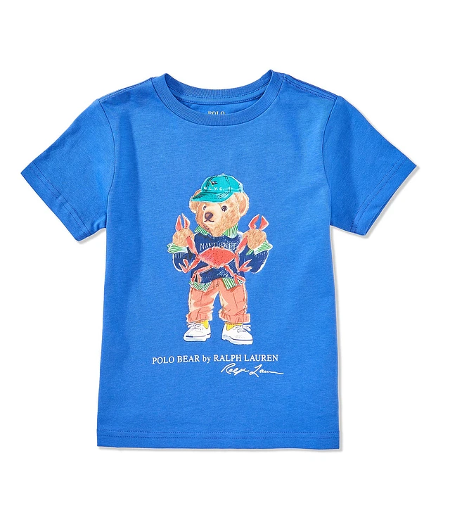 Polo Ralph Lauren Little Boys 2T-7 Short Sleeve U.S. Flag Polo Ralph Lauren Little Boys 2T-7 Short Sleeve U.S. Flag
