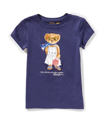 Polo Ralph Lauren Little Girls 2T-6X Long Sleeve Polo Bear