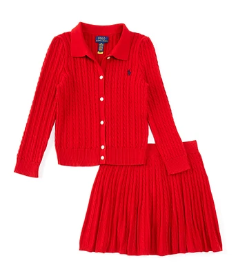 Polo Ralph Lauren Little Girls 2T-6X Long Sleeve Polo Bear