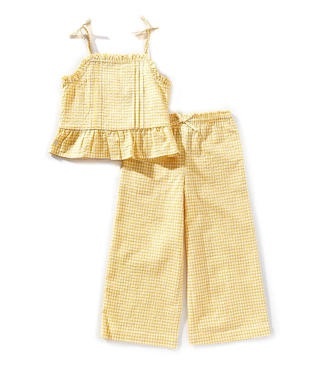 Polo Ralph Lauren Little Girls Sleeveless Gingham Seersucker Top