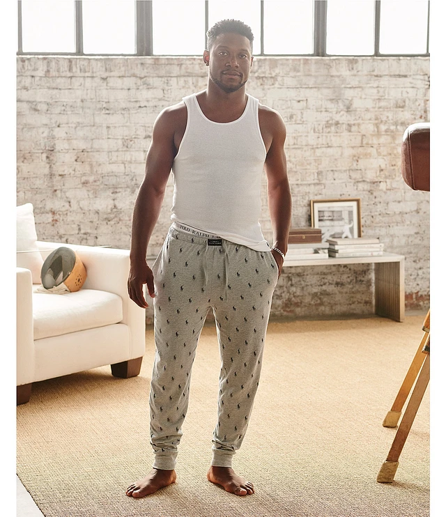 Ralph lauren pony print joggers store