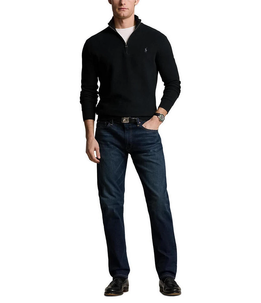 Polo Ralph Lauren Quarter-Zip Mesh-Knit Sweater at Hamilton Place