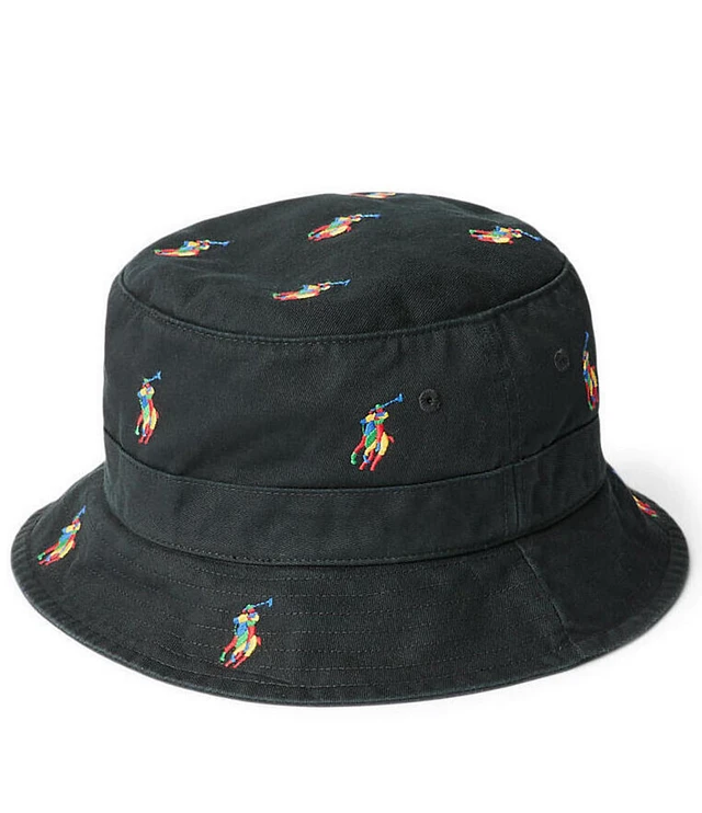 Polo Ralph Lauren Tricolor Pony Twill Bucket Hat at Hamilton Place