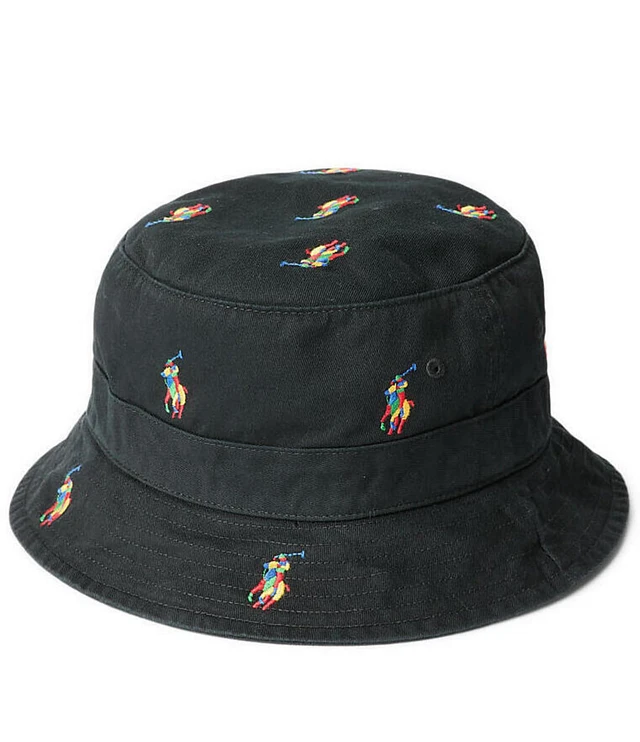 Polo Ralph Lauren Tricolor Pony Twill Bucket Hat at Hamilton Place
