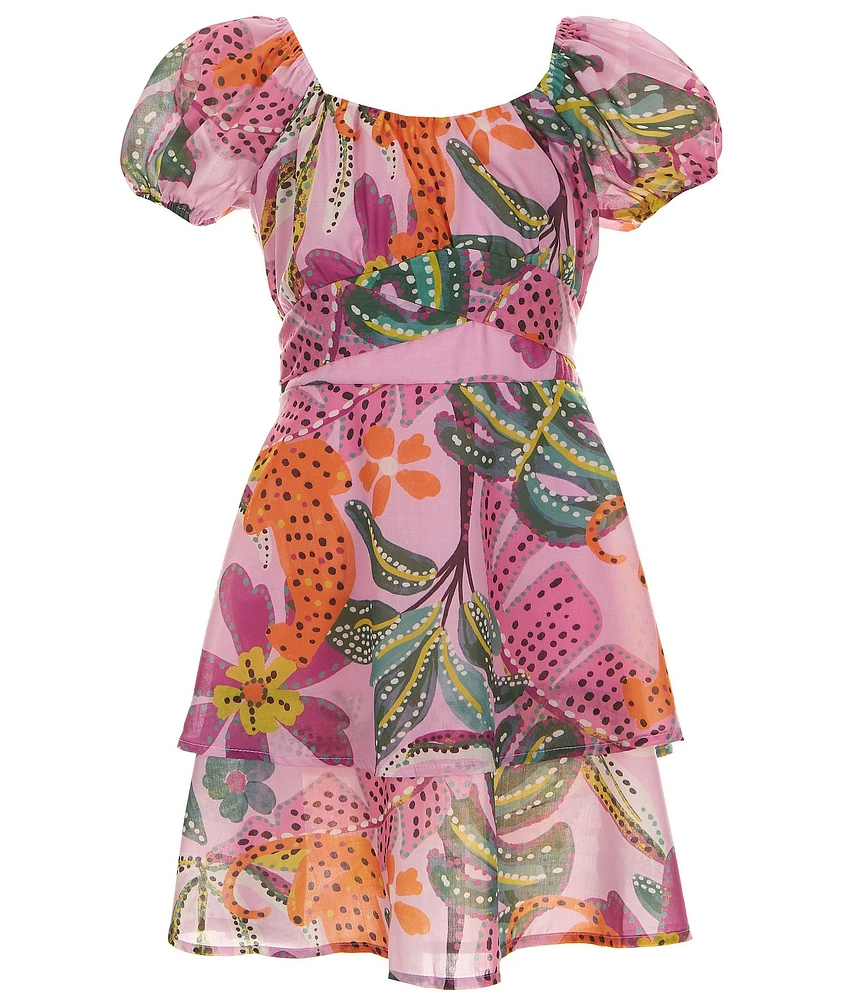 Poppies and roses big girl dress best sale