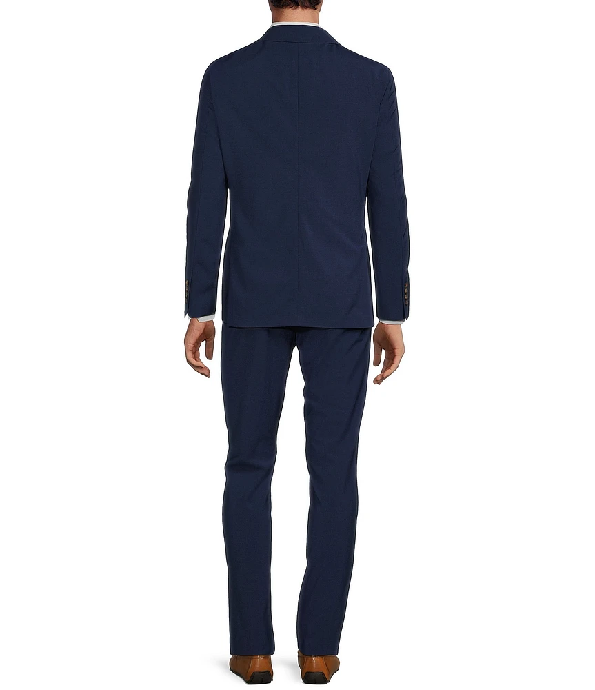 Psycho Bunny Contemporary Fit Flat Front Solid 2-Piece Suit at