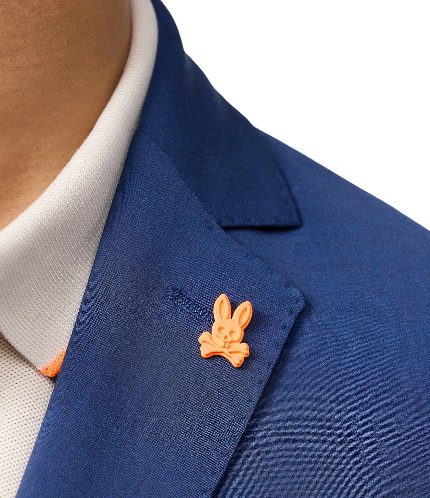 Psycho Bunny Contemporary Fit Flat Front Solid 2-Piece Suit at