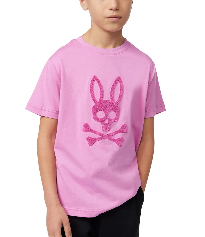 Psycho Bunny Little/Big Boys 5-20 Short Sleeve San Francisco Flocking  Graphic T-Shirt | Hamilton Place