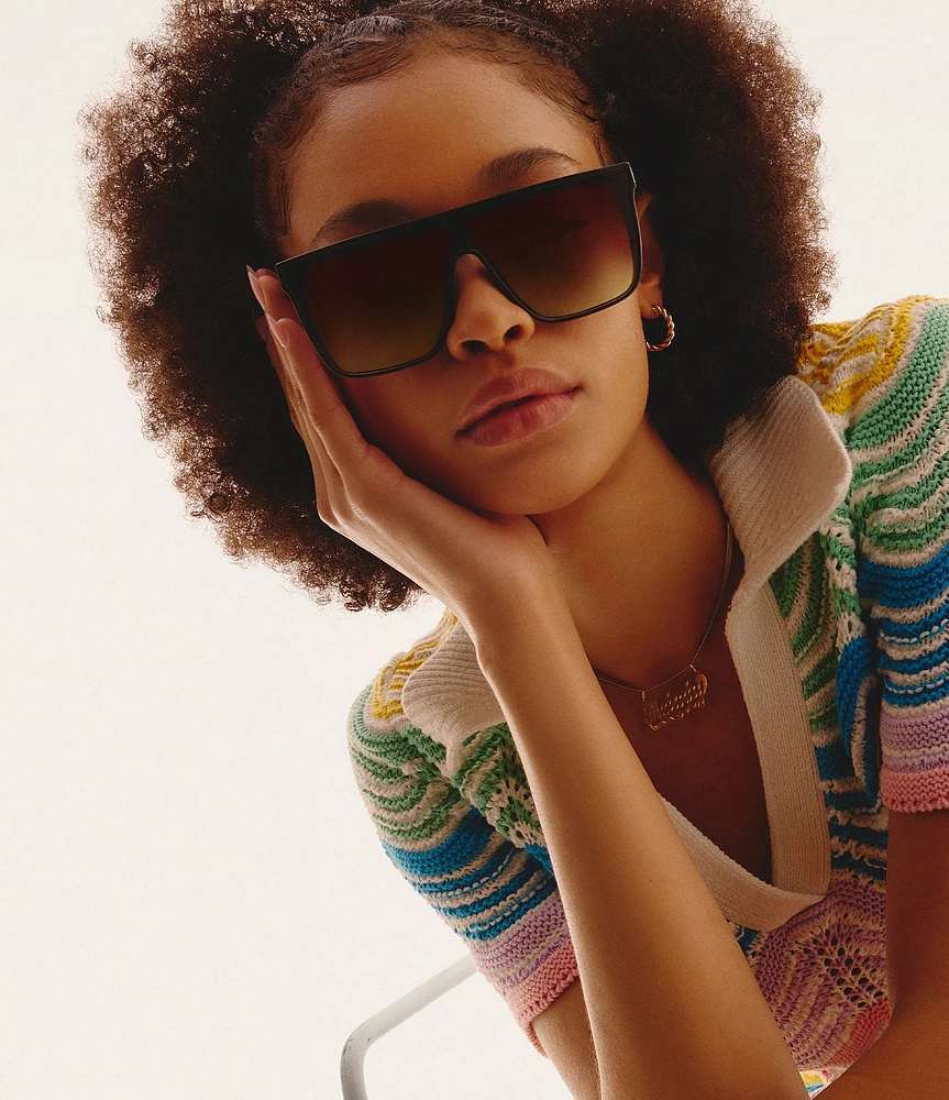 QUAY Unisex Nightfall Medium 49mm Shield Sunglasses at CoolSprings