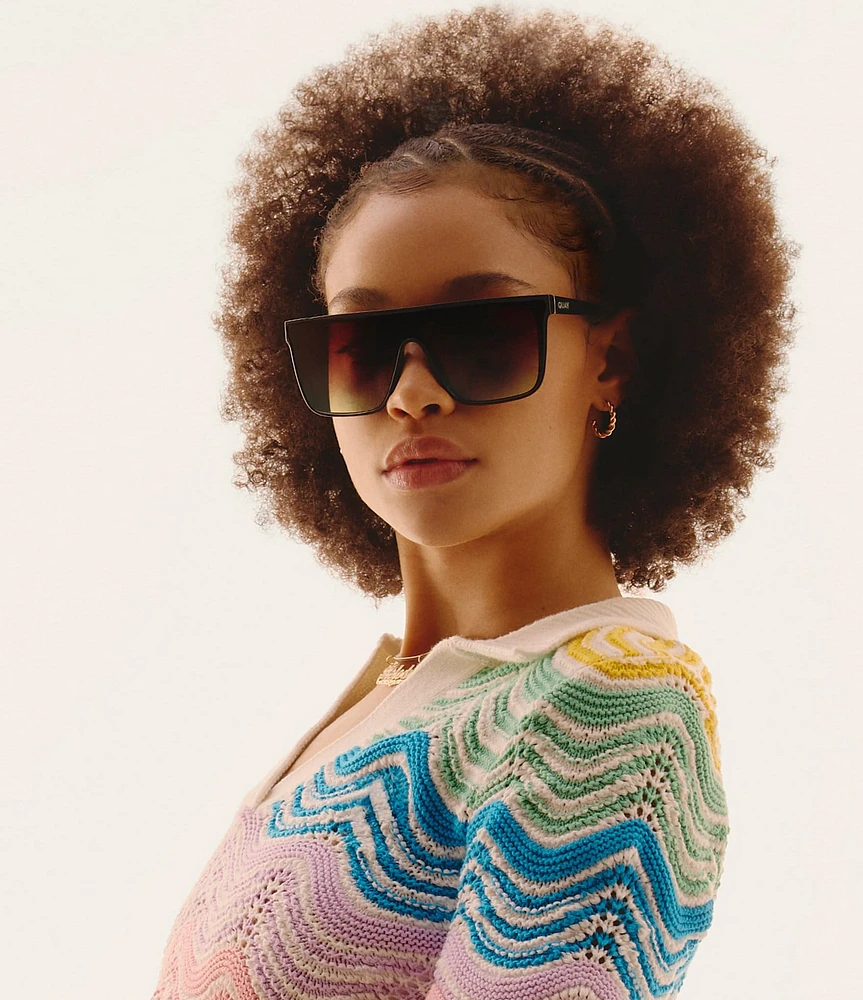 S.P.トルナイト プリズマ QUAY Unisex Nightfall Medium 49mm Shield Sunglasses at CoolSprings